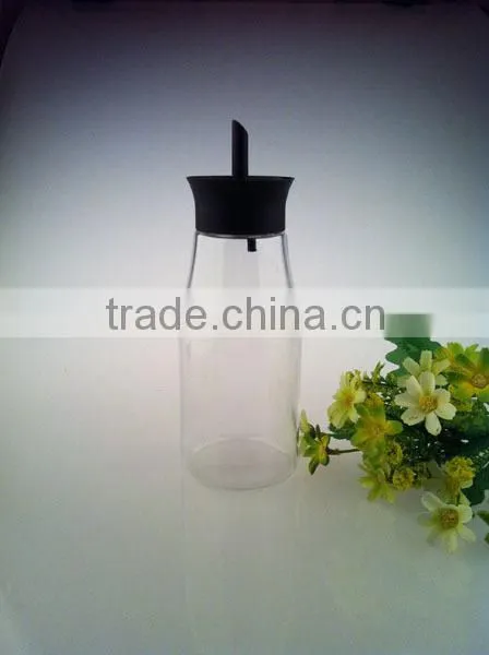 Borosilicate Glass Water Bottle Handmade Blown With Screw