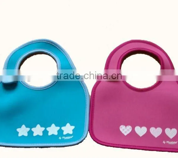 2016 Cute&Waterproof Neoprene Baby Bibs With Teething/Cheap Baby Bibs With Customized Pattern