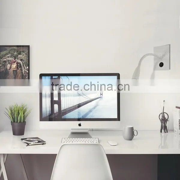 White Painted Gooseneck Hotel Bedside Led Reading Light,Hotel Bedside Led Reading Light,Bedside Led Reading Light WL1078 photo-6