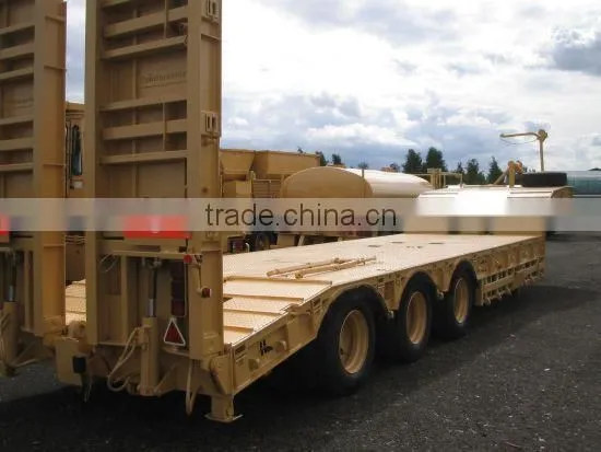 Manufacturer Shengrun Best-selling 40t-120t 3 Axles Low Bed Trailer ,3 Axles Low Bed Trailer (lowboy Semi Trailer 120t Capacity photo-6