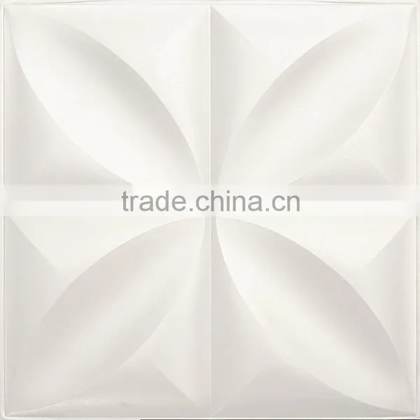 2016New Luxury Soft Leather Carved 3D Wall Paneling/ Wallpapers/fire Resistant Decorative Wall Panel