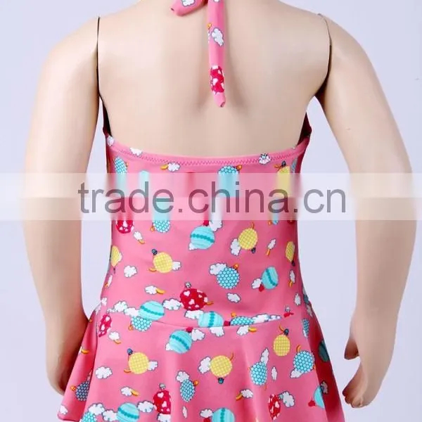 Cute Toddler Girls Monokini uv Kids Swimwear for Girls One Piece photo-3