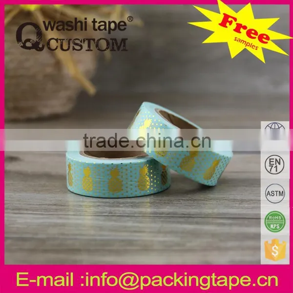 China Wholesale DIY Hot Sale Gold Stamping Paper Tape for Cards Decoration photo-3