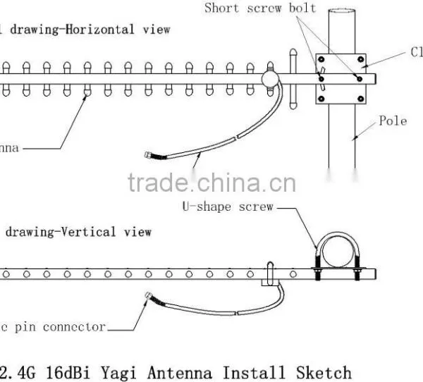 AMEISON 1700 - 2170MHz 10 DBi Directional 5km Outdoor Yagi Antenna photo-4