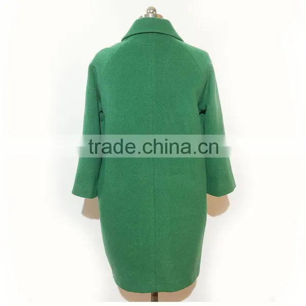 2016AW Woolen Garment Customized Woman's Fashion Long Coats Four Buckle photo-3