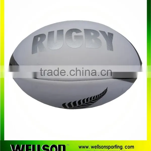 Full Size Machine Sewn Neoprene Rugby Ball photo-3