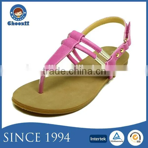 2016 Summer Fashionable Children Topless Thong Sandals With Flat Sole photo-3