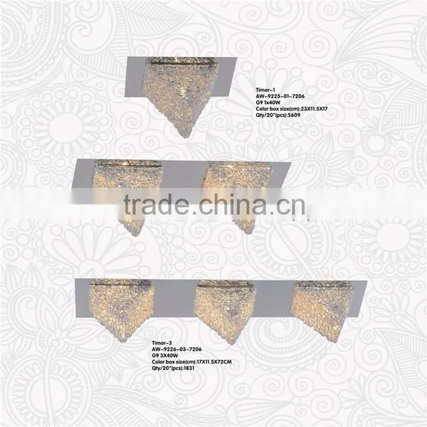 Pyramid Shade Metal Decorative G9 Wall Lighting Fixture photo-4