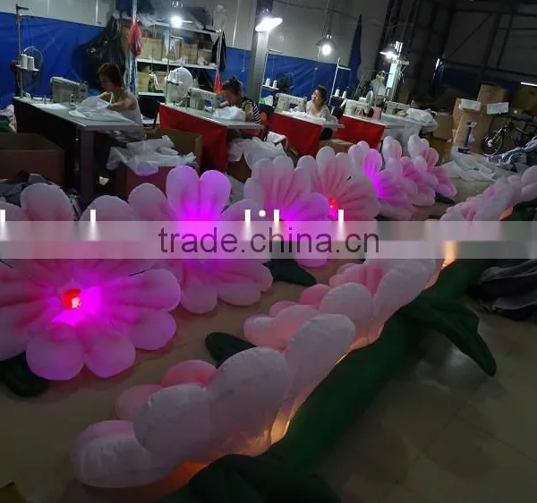 Pink Inflatable Daisy Flower Chain for Wedding Decoration photo-3