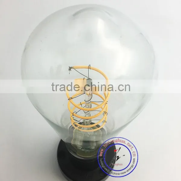 New Curly Filament LED Lamp ST64 Clear Glass Decorative Led Lights Bulb photo-2