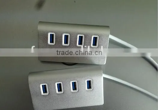 New Portable USB 3.0 4 Port Aluminum USB Splitter Hub With USB Cable photo-6
