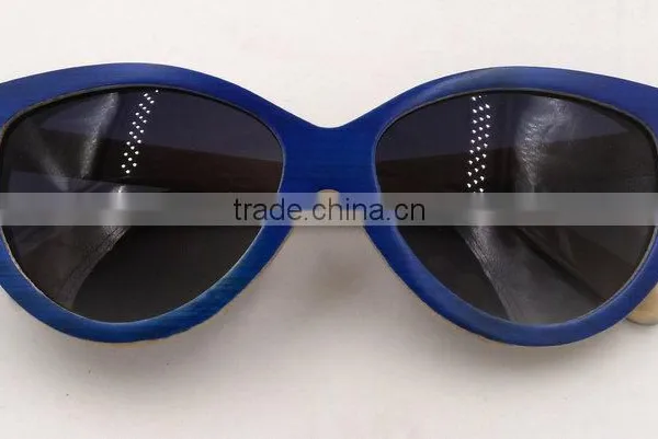 2016 Cat Eye Bamboo Sunglasses Wholesale photo-6
