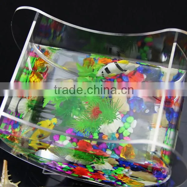 Hot Sell High Transparent Classic Acrylic Material Acrylic Fish Tank for Stores photo-3