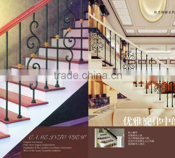 Wrought Iron Stair Handrail / Stainless Steel Handrail Bracket for Sale photo-6