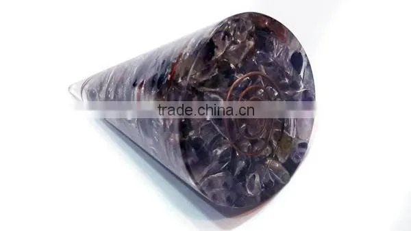 Orgone Amethyst Cone : Orgone Antenna Supplier : Amethyst Copper Wire Wrapped Orgone Cones photo-3