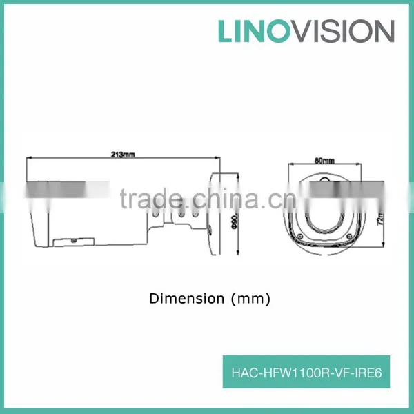 IP67 High Speed 1MP 720P Vari-focal Lens Bullet HDCVI Camera With 60m Long IR photo-2