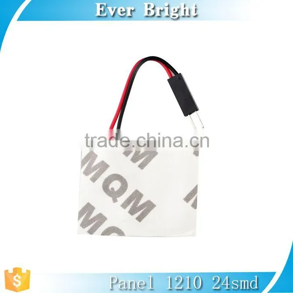 White 1210 24SMD LED Panel Roof Light Lamp + T10 Festoon Adapter,3022 3021 3175 6428 6430 3423 3425 6411 6418 6423 6461 photo-4