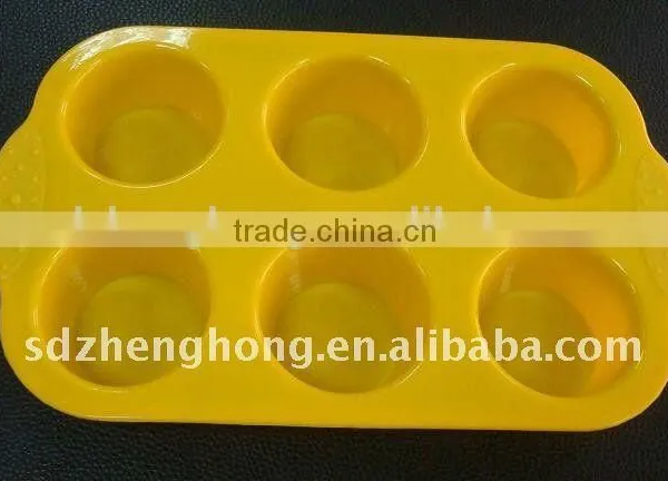Best Selling Wholesale 6 Cavities Silicone Muffin Cake and Jelly Mold photo-4