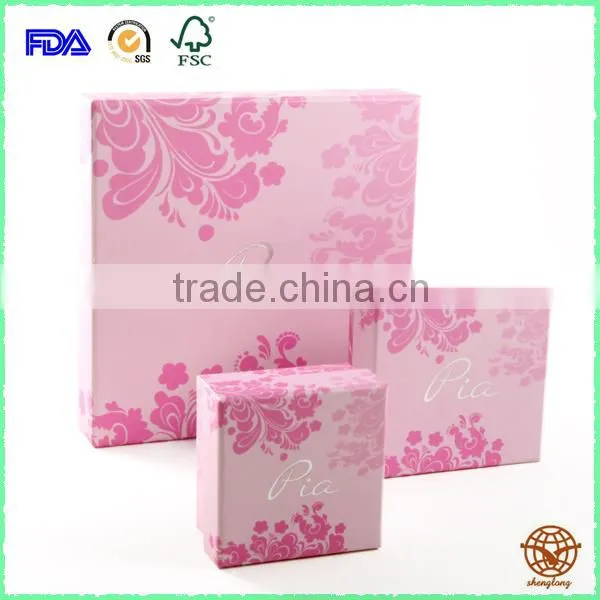 High Grade Matte Custom Made Logo Printed Jewelry Box , Cardboard Jewelry Box photo-3