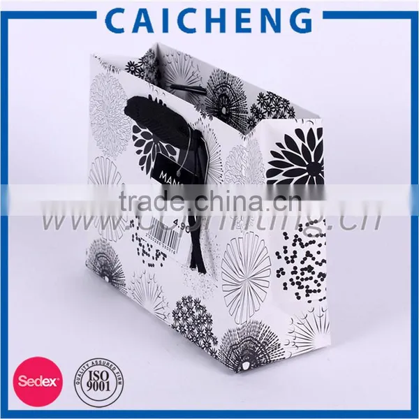Fashion Paper Shopping Bag Black Luxury Paper Gift Bag photo-6