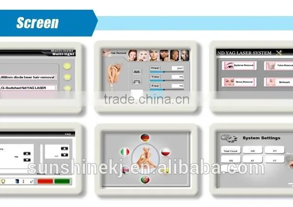 2017 New Multi-function 2 in 1 Vertical 808nm Diode and Yag Laser Tattoo Removal photo-6
