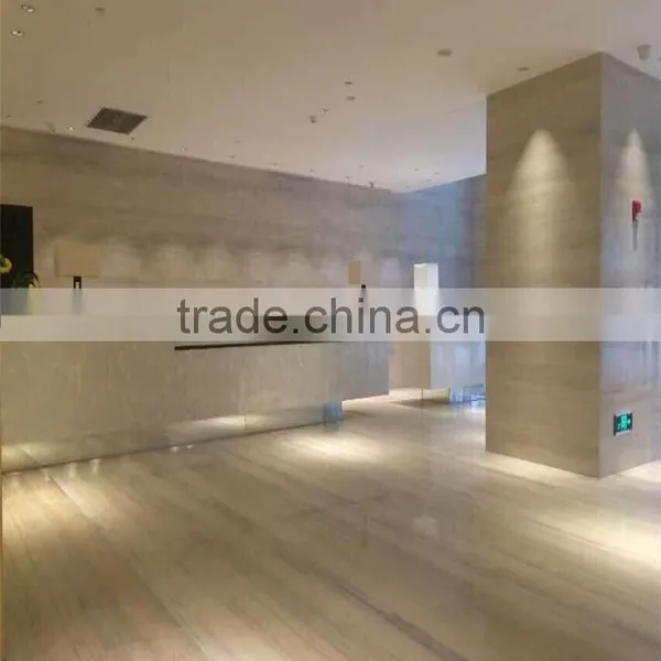 China Ginkgo Wood Grain Pink Marble Slab