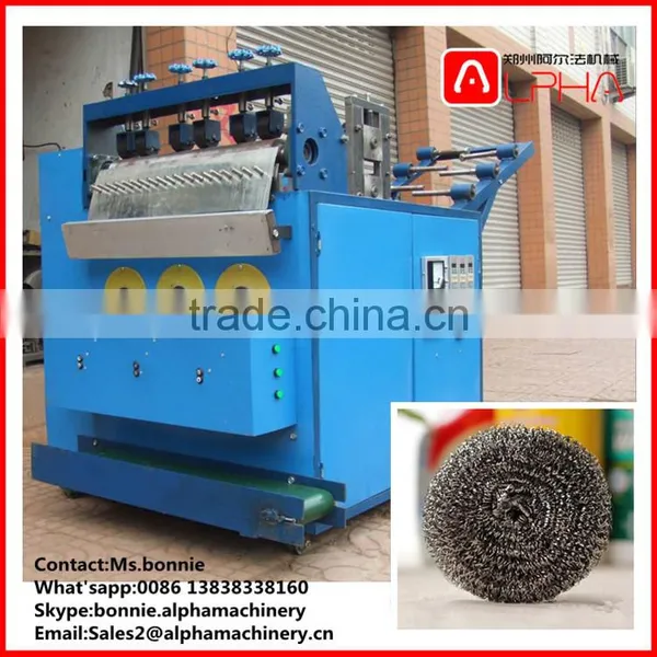 Stainless Steel Pot Scourer Machine /Cleaning Ball Making Machine photo-5