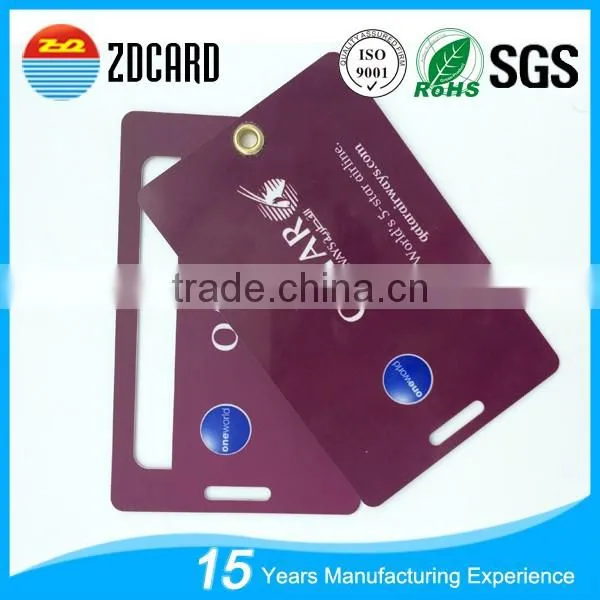 Standard Size Dual Pieces Travel Airplane PVC Luggage Tag photo-2