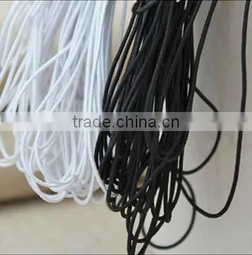 black elastic cord with barbs