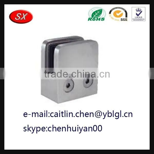 Square Shape 90 Degree Stainless Steel Glass Clamp Bracket for 6-10mm Glass photo-2