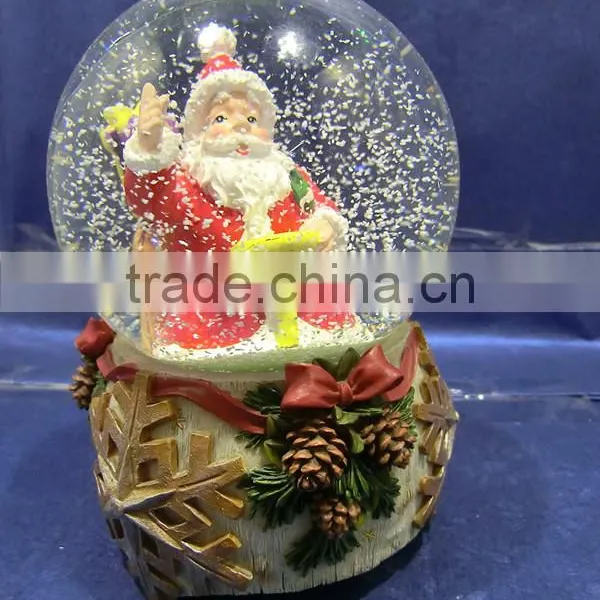 Resin Santa Claus Christmas Snow Globe photo-2