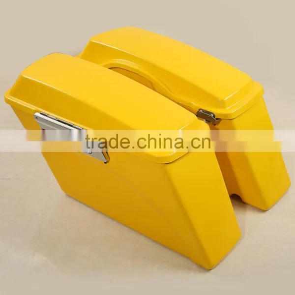 Vivid Yellow Saddlebags & Keys For Touring Road Glide King 1994-2013 12 photo-2