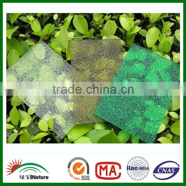 Decoration Board 2017Polycarbonate Embossed Sheet for Bathroom.Plastic Wall Panel Colorful Embossed Sheet.PC Big Diamonad Sheet. photo-2