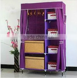 105x45x175cmTwo Doors Portable Cloth Wardrobe, Bedroom Wardrobe Furniture photo-5
