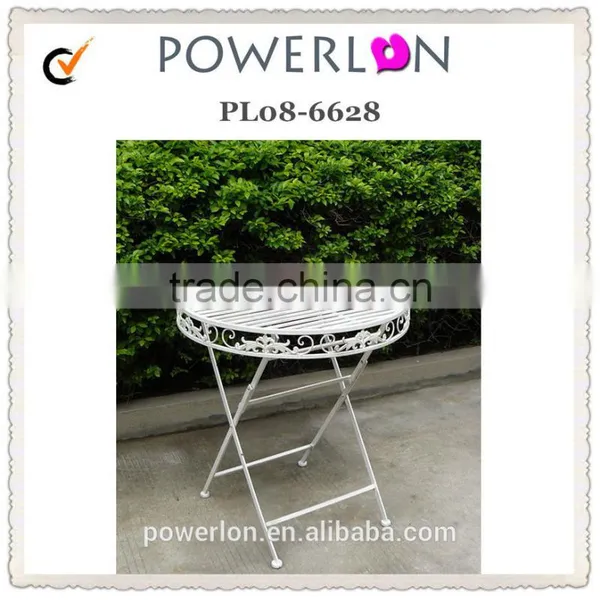 Power Coated Anti-White KD Metal Round Coffee Table photo-3