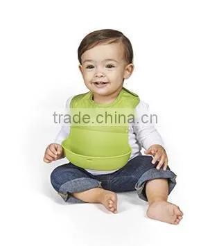 Silicone Roll Up Bib With Comfort-Fit Fabric Neck photo-6