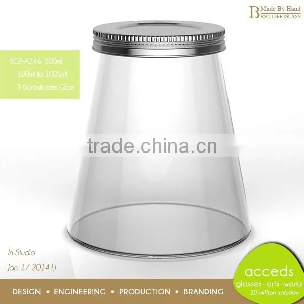 Candy Jar Factory Manufacture High Quality Glass Juice Jar photo-3