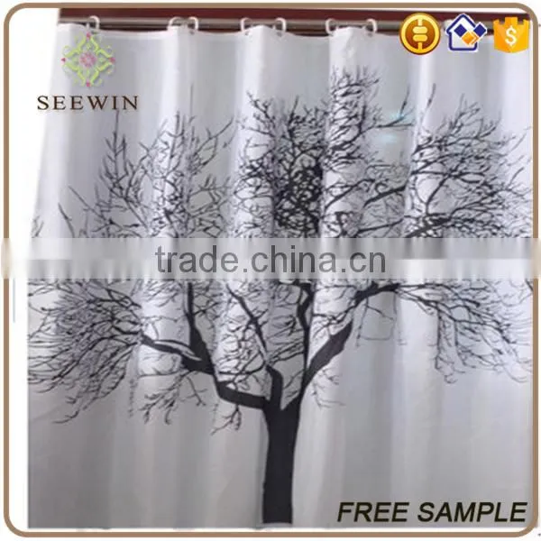 Big Tree Patterns Waterproof Polyester Shower Curtains photo-6