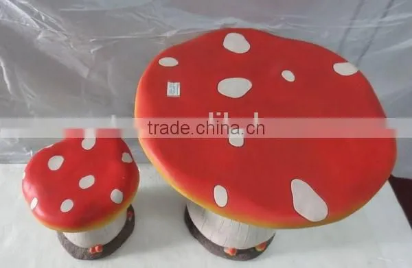 Beautiful Mushroom Shape Fiberglass Garden Chair photo-4