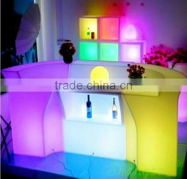Shenzhen Modern Welcoming Reception Bar Counter With Inbuilt LED Lights photo-2
