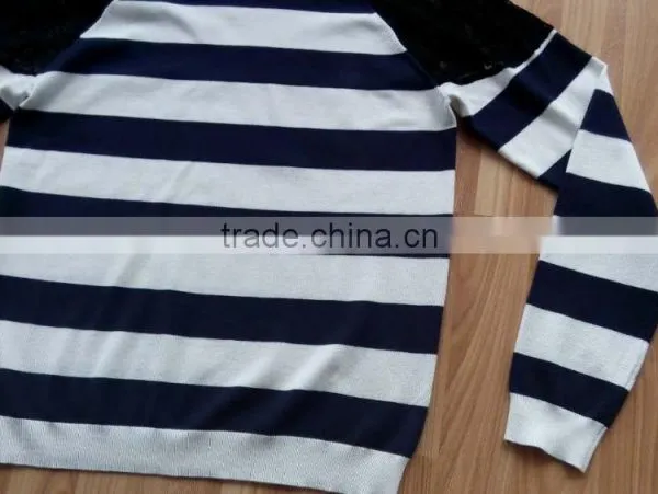 Detachable Lacing Sleeve&back Sweater Design for Women (BKN646) photo-4
