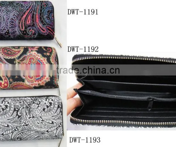 New Stylish Women Canvas Cotton Classic Floral Wallet photo-6