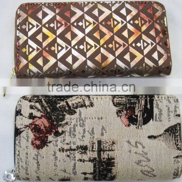 2017 Hot Lady Designer Canvas Cotton Hand Wallet photo-3