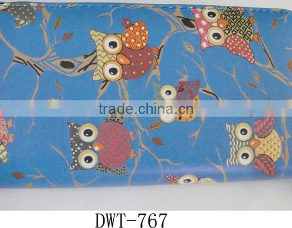 Fashion High Quality PU Stylish Print Owl Wallet photo-4