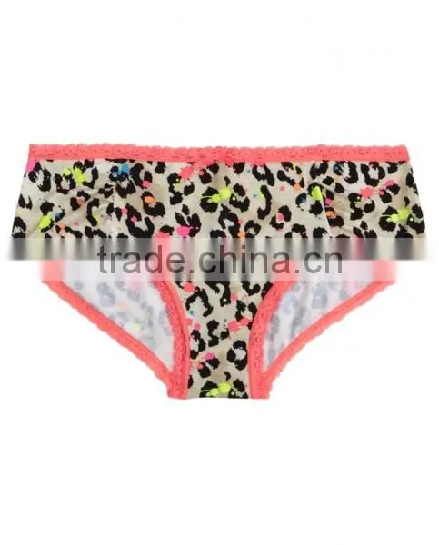 Colored Dots Printing Design Girls Underwear Shorts Briefs photo-4