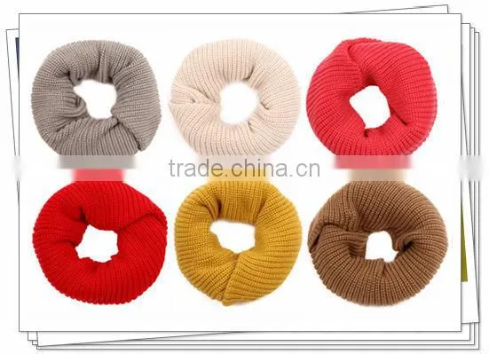 Latest Fashion Knitted Pattern Winter Snood Scarf