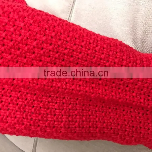 Adult Red Sleeping Bag Crochet Mermaid Tail Blanket photo-3