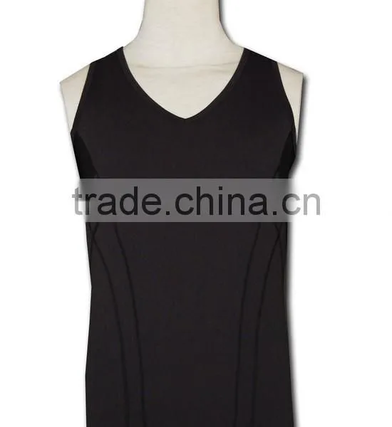 ISO 9001 Audit Factory Black Plain Mesh Design Gym Vest photo-2