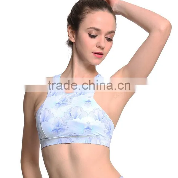 Factory Directly Custom Yoga Top Racerback Singlets Women Sport Crop Tops photo-4