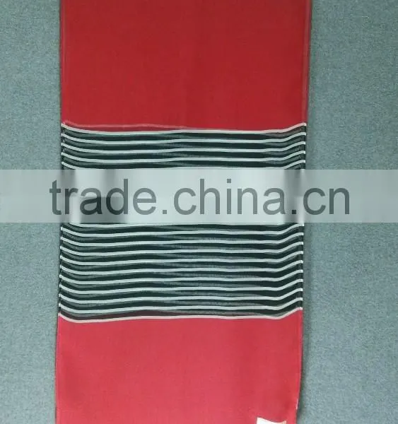 Lady Silk Scarf, Crepe GGT, Long Scarf, Tassels photo-3